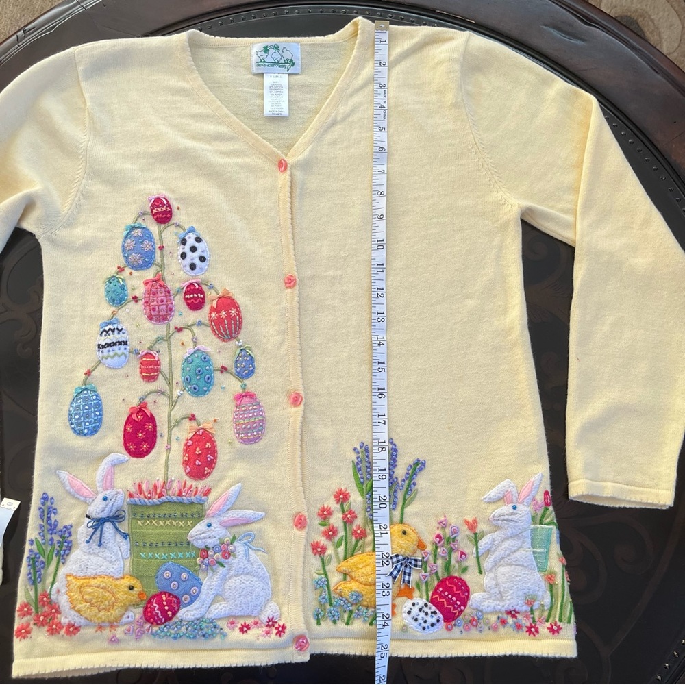 Quacker Factory Easter Egg Cardigan - image 5